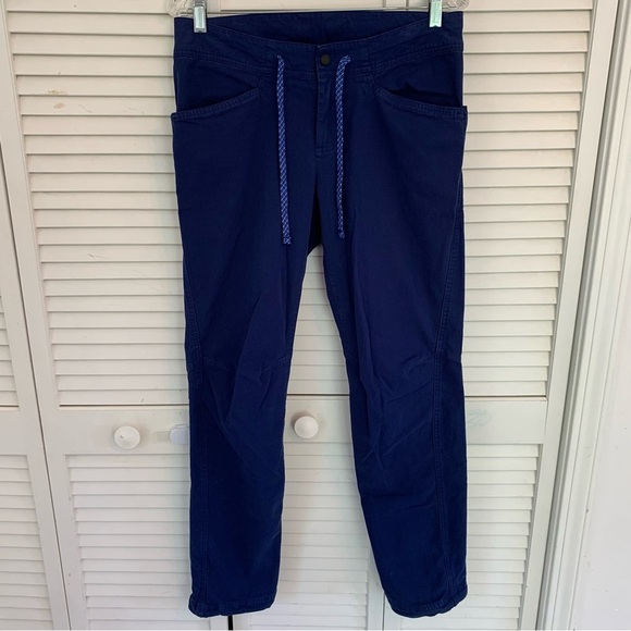 The North Face Women’s Sz 8 Blue Hiking Pants Tapered Drawstring Gorpcore - Picture 1 of 16